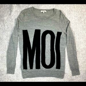 Madewell 1937 MOI Grey Pullover Sweater Medium